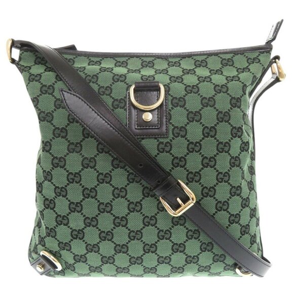 GUCCI Green Leather Shoulder Bag - Picture 1 of 11